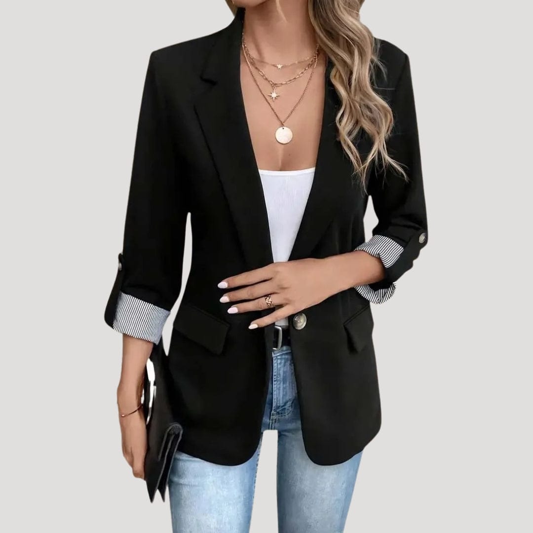 Sophie | Élégant Blazer Noir Ajusté Femme 5