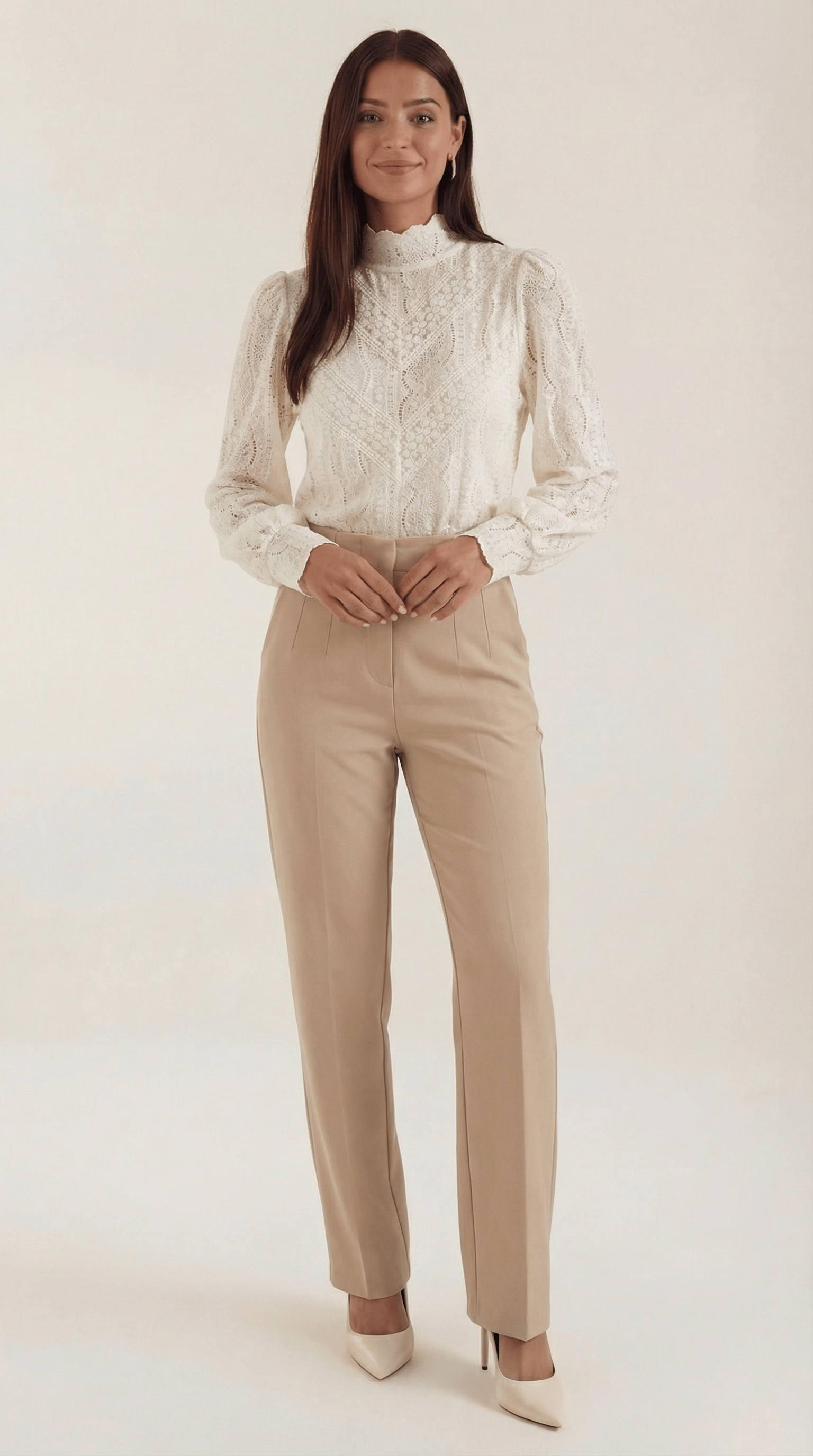 Sophie | Élégant Chemisier Femme Texturé à Manches Longues 0