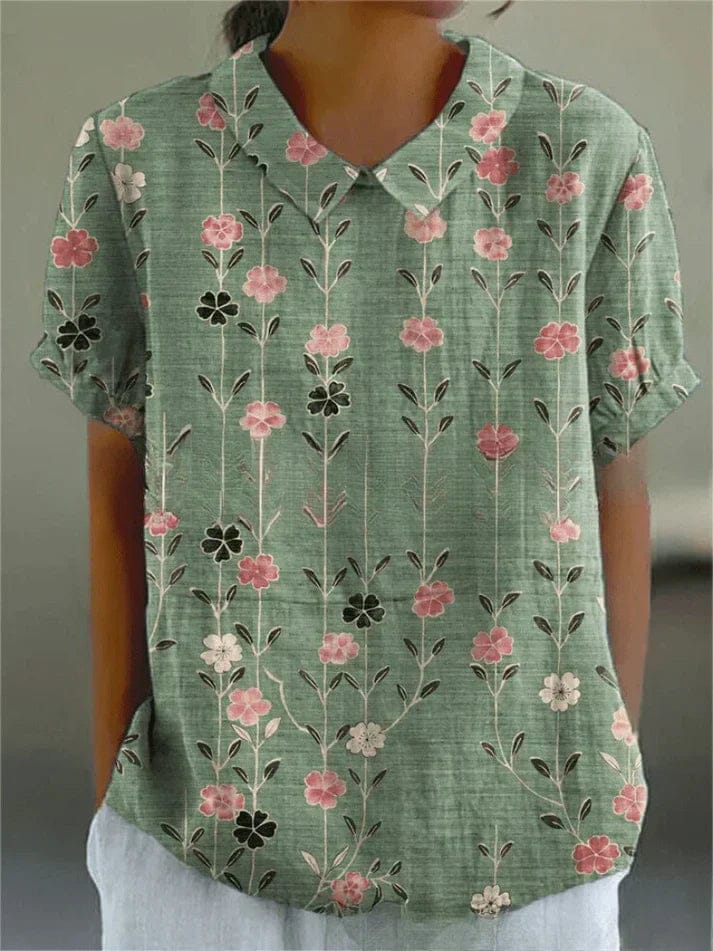 Sophie | Élégant Chemisier Floral Femme Chic 0