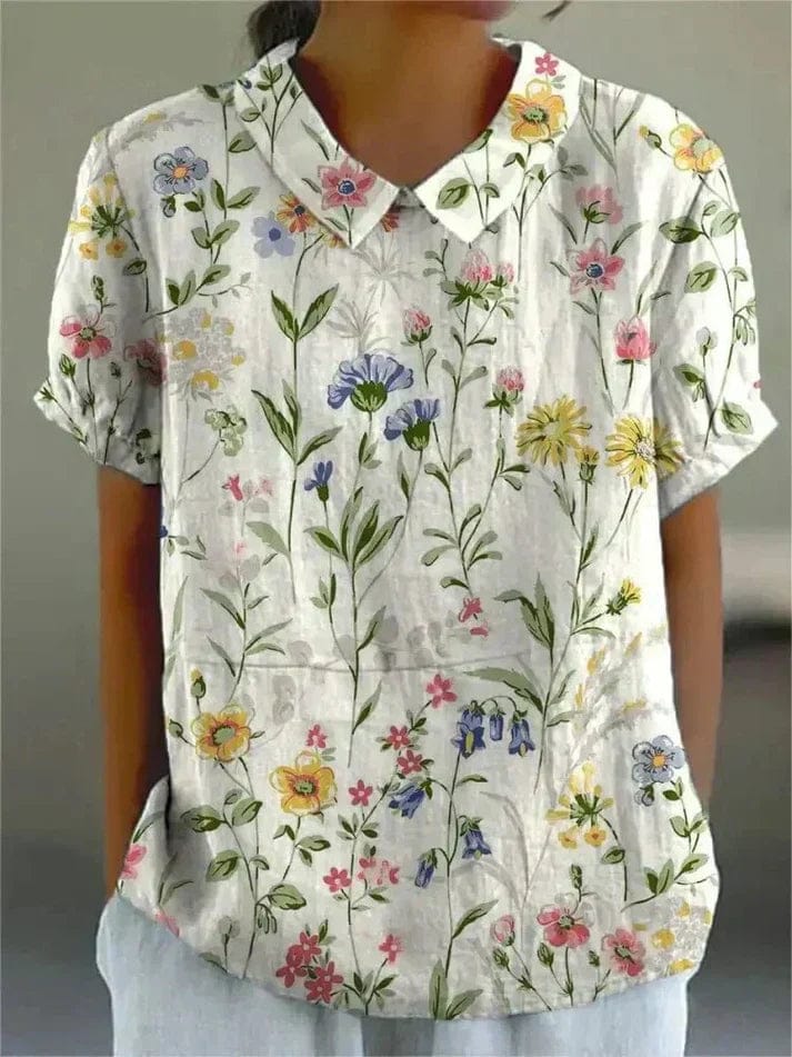 Sophie | Élégant Chemisier Floral Femme Chic 11