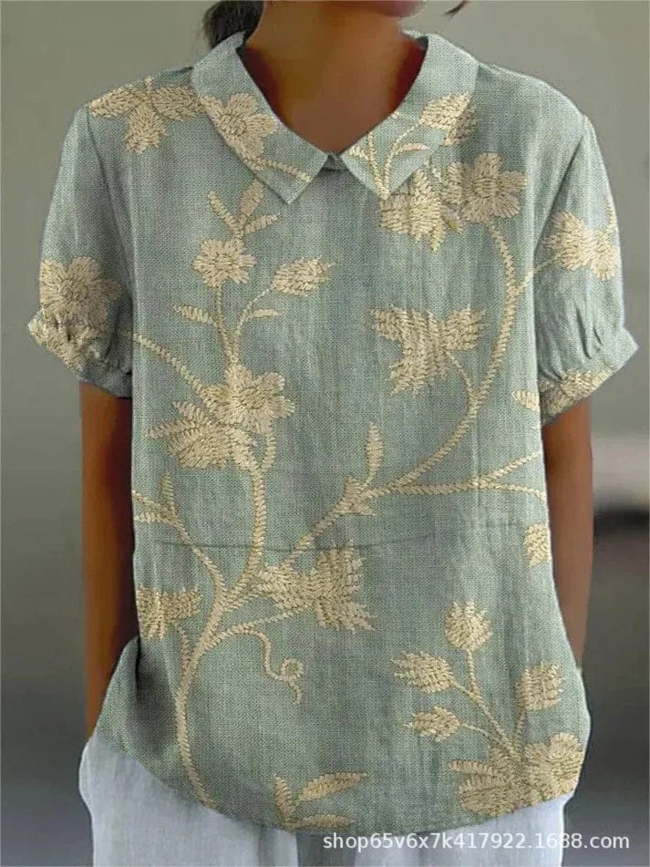 Sophie | Élégant Chemisier Floral Femme Chic 12