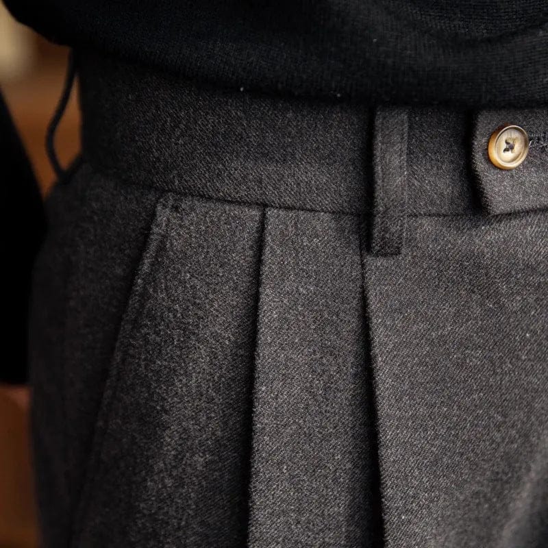 Sophie | Élégant Pantalon Droit Plissé Taille Haute Femme 1