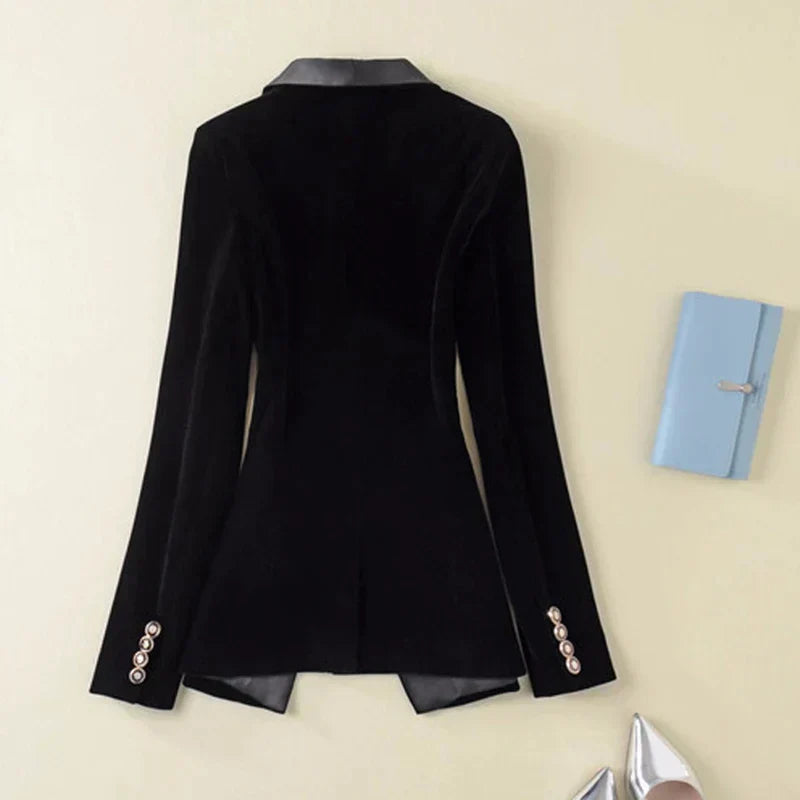 Sophie | Élégant Veste Blazer Femme en Velours Luxueux 1