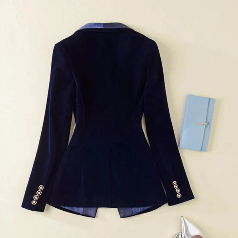 Sophie | Élégant Veste Blazer Femme en Velours Luxueux 3