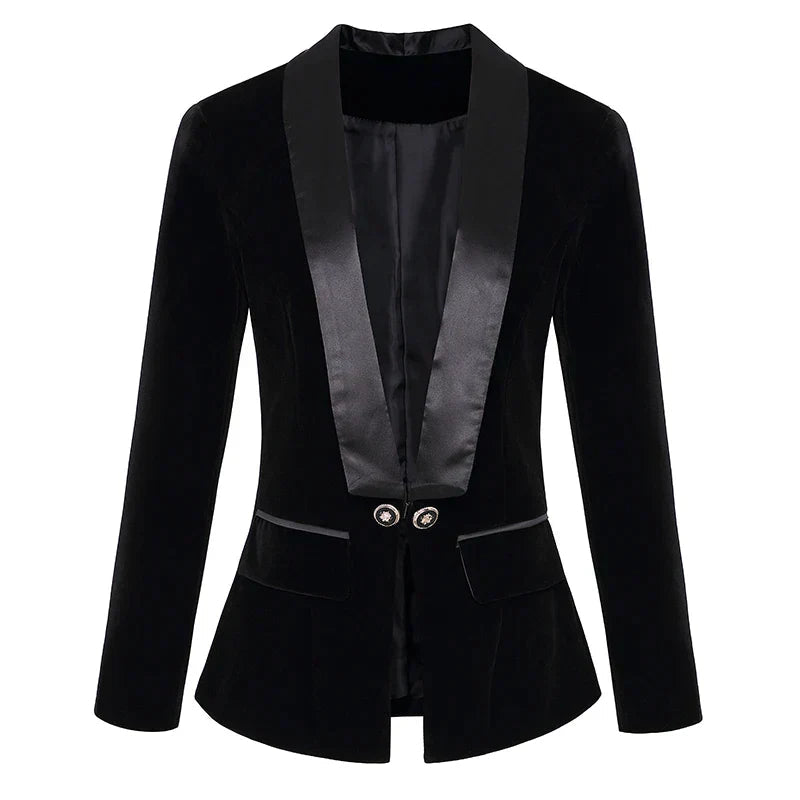 Sophie | Élégant Veste Blazer Femme en Velours Luxueux 7