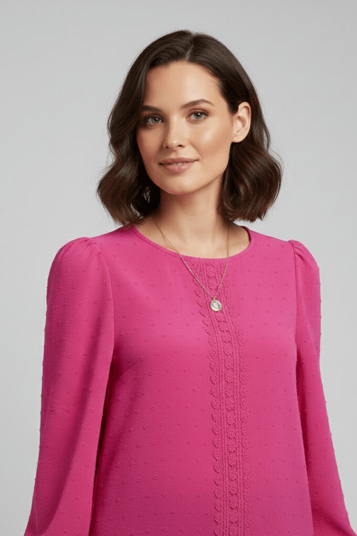 Sophie | Élégante Blouse Brodée avec Poignets Élastiqués 1