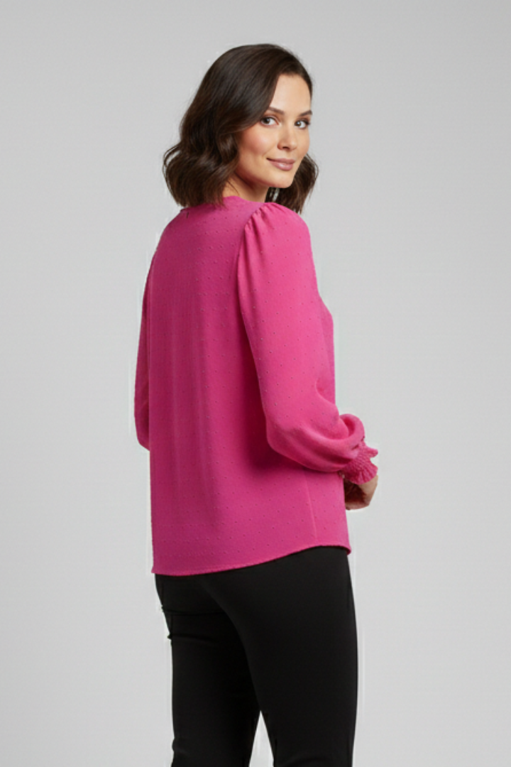 Sophie | Élégante Blouse Brodée avec Poignets Élastiqués 2