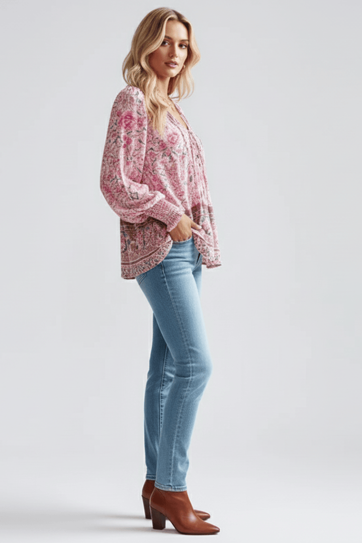 Sophie | Élégante Blouse Femme à Imprimé Floral 1