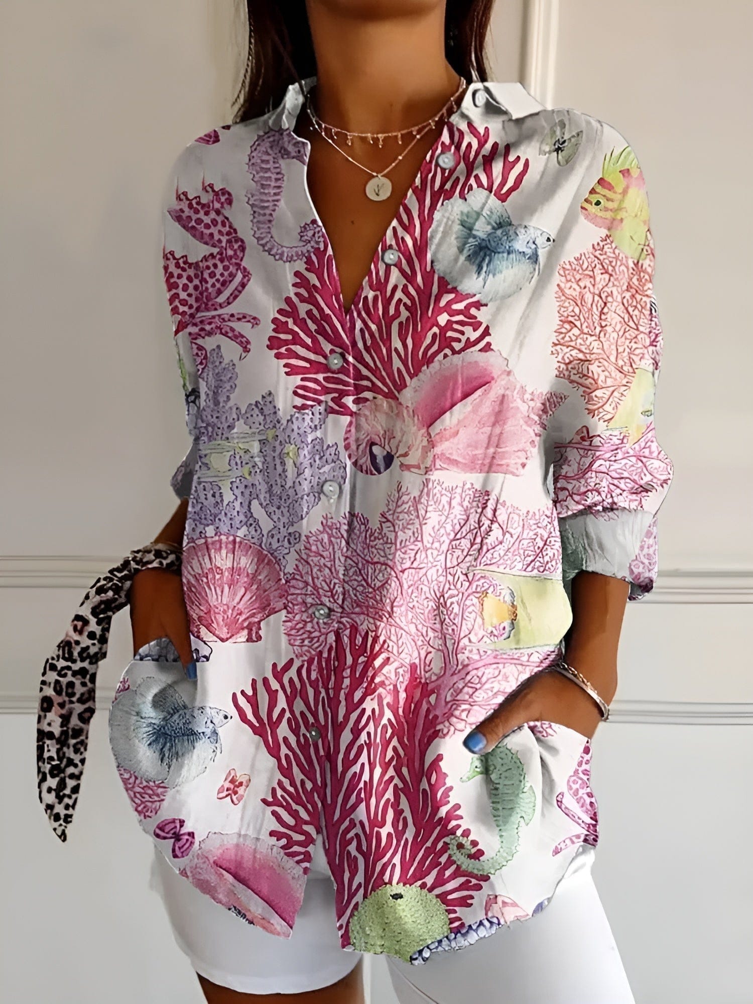 Sophie | Élégante Blouse Femme à Imprimé Floral 3