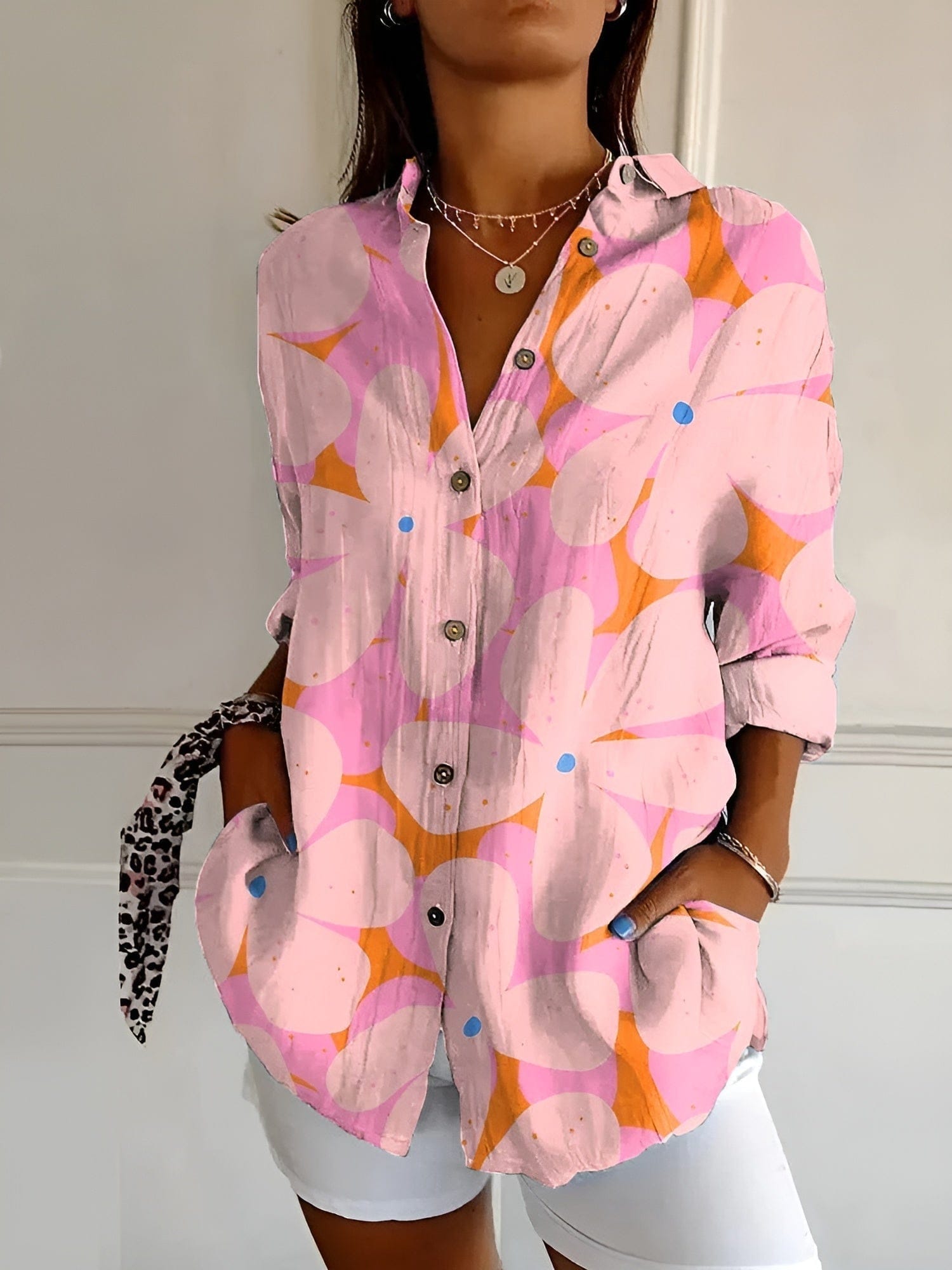 Sophie | Élégante Blouse Femme à Imprimé Floral 5