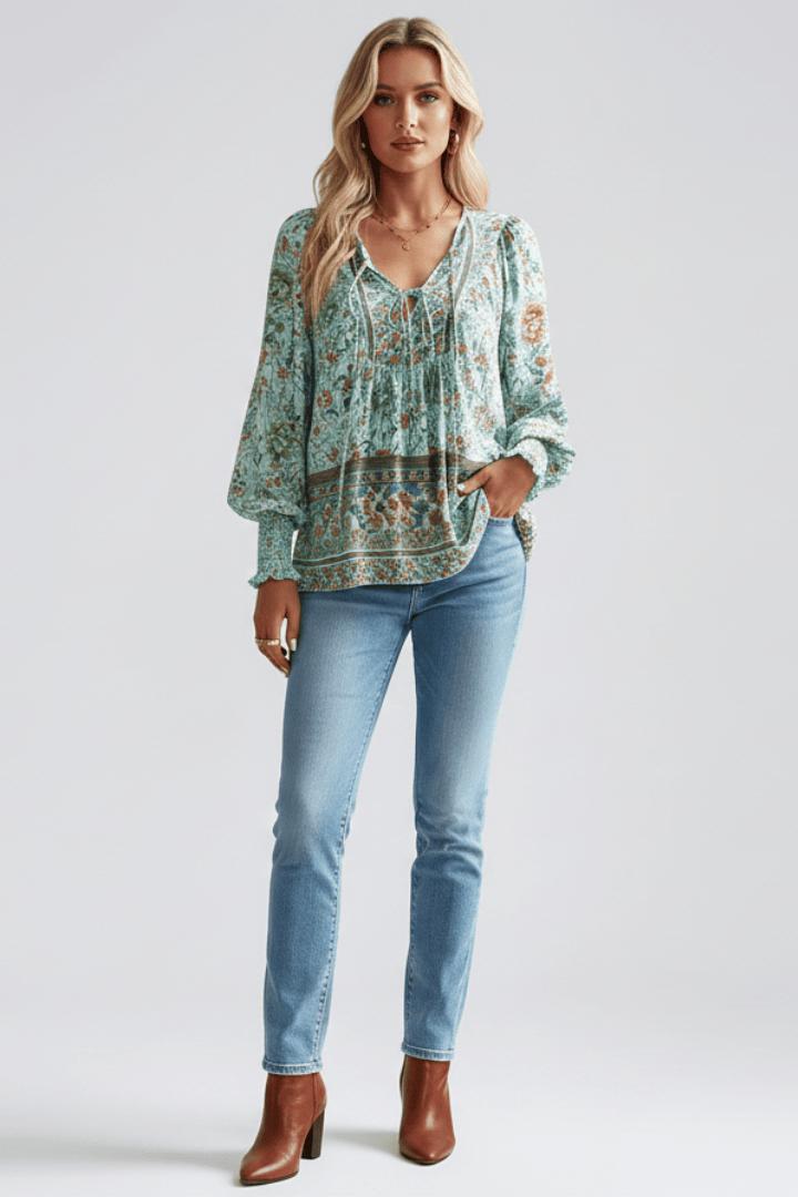 Sophie | Élégante Blouse Femme à Imprimé Floral 5