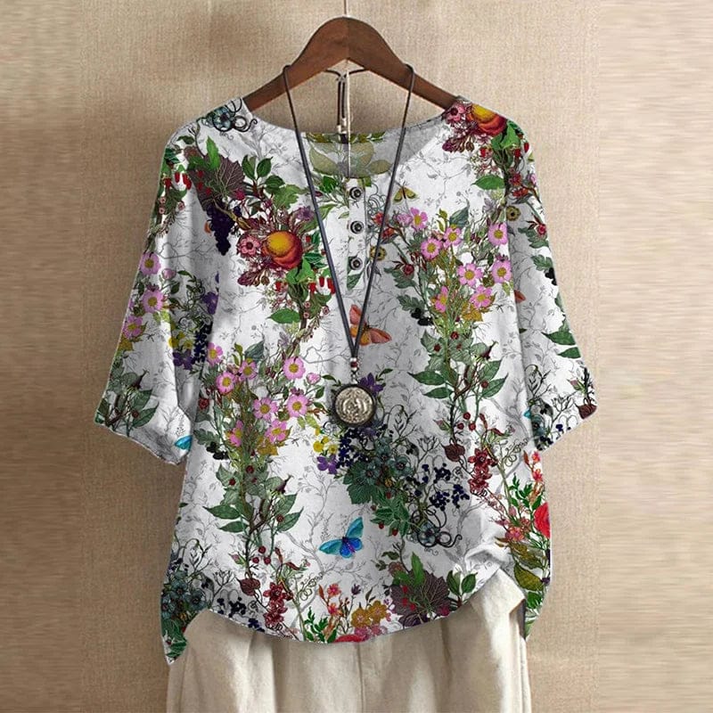 Sophie | Élégante Blouse Florale Décontractée 9