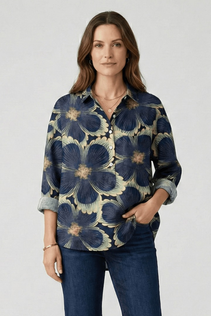 Sophie | Élégante Blouse Florale Multicolore pour Femme 1