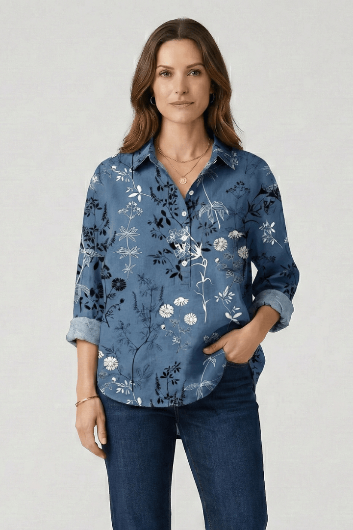 Sophie | Élégante Blouse Florale Multicolore pour Femme 10