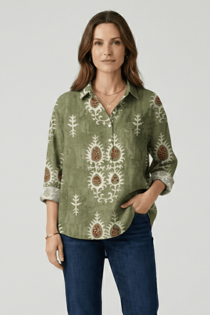 Sophie | Élégante Blouse Florale Multicolore pour Femme 11