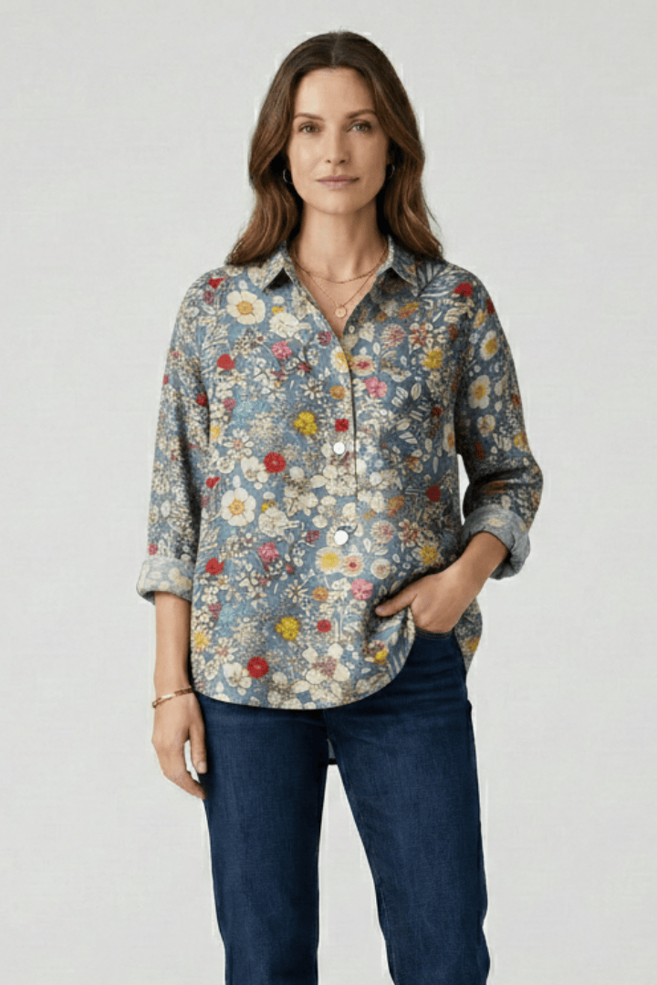 Sophie | Élégante Blouse Florale Multicolore pour Femme 15