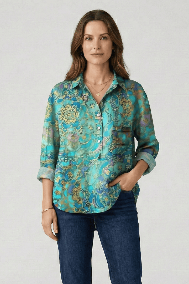 Sophie | Élégante Blouse Florale Multicolore pour Femme 6
