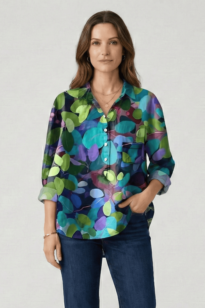 Sophie | Élégante Blouse Florale Multicolore pour Femme 7