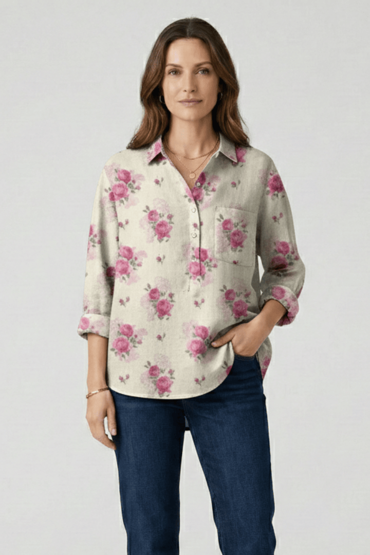 Sophie | Élégante Blouse Florale Multicolore pour Femme 8