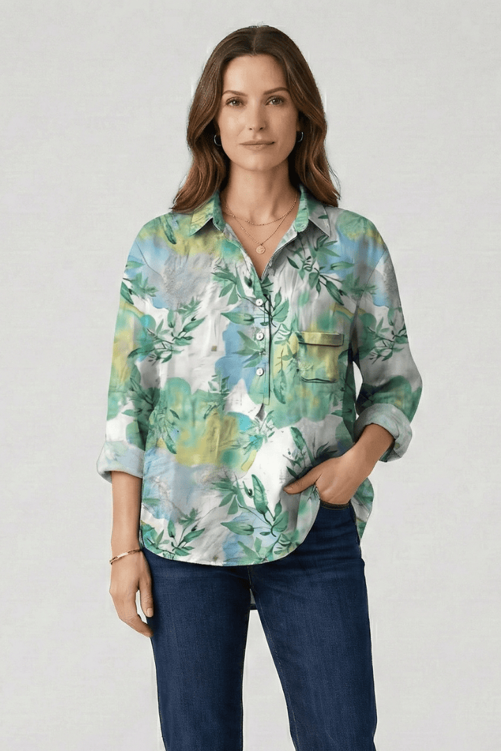 Sophie | Élégante Blouse Florale Multicolore pour Femme 9