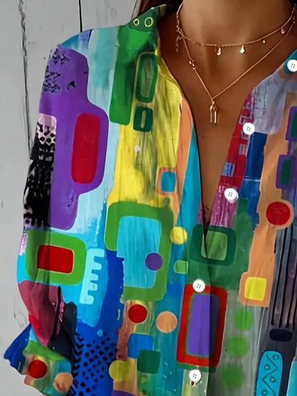 Sophie | Élégante Blouse d'Été Multicolore 1