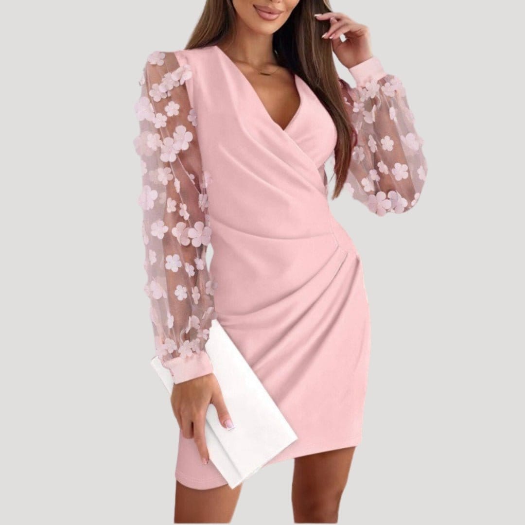 Sophie | Élégante Mini Robe Portefeuille Femme 2
