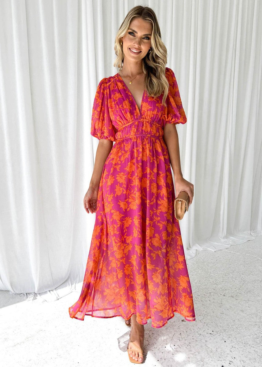 Sophie | Élégante Robe D'été Longue Fleurie Femme 0