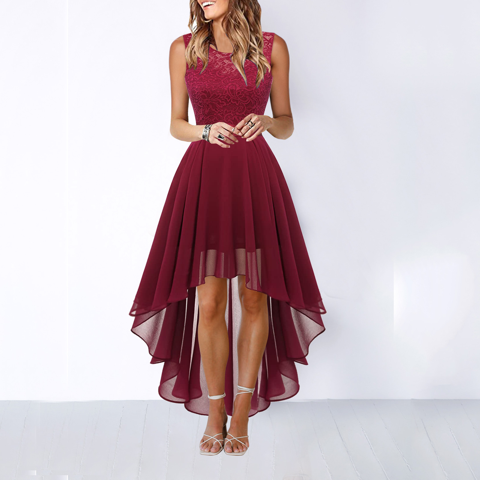 Sophie | Élégante Robe Haute-Basse pour Mariage Invitée 3