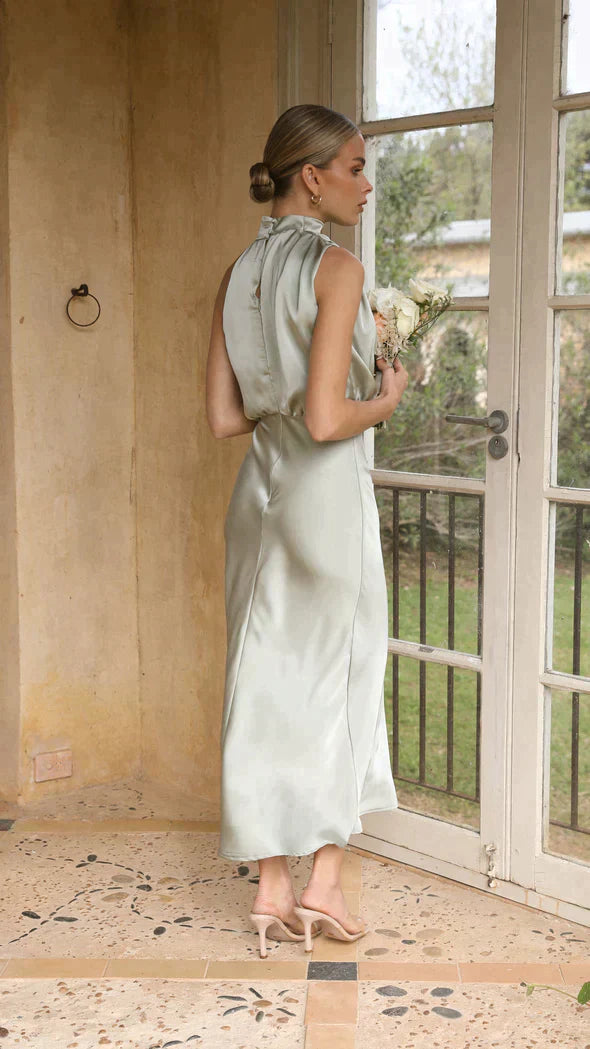 Sophie | Élégante Robe Longue Brillante Femme Été 3