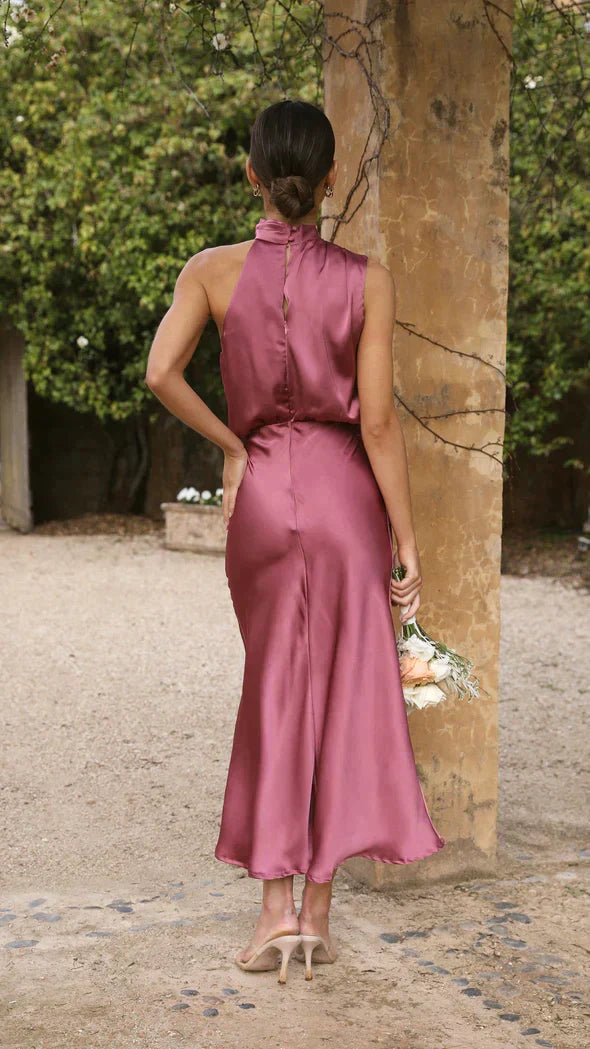 Sophie | Élégante Robe Longue Brillante Femme Été 5