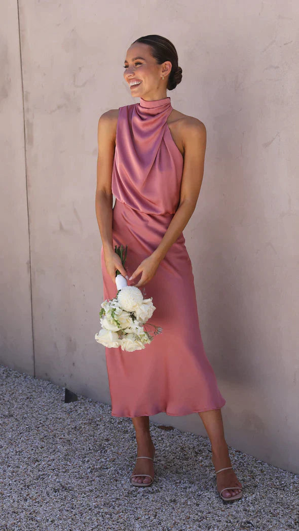 Sophie | Élégante Robe Longue Brillante Femme Été 6