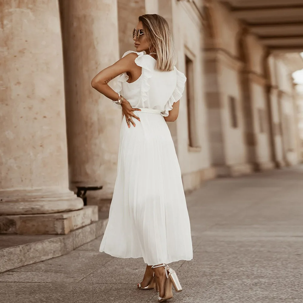 Sophie | Élégante Robe Longue Été avec Volants 3