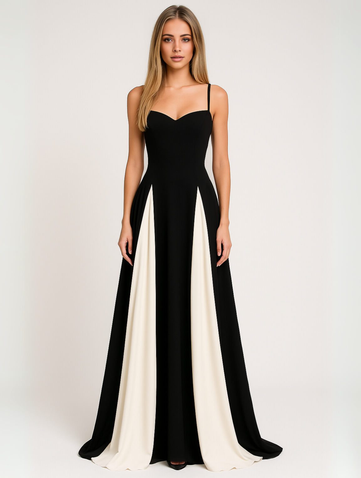 Sophie | Élégante Robe Longue Femme Blanche Pour Soirée 0