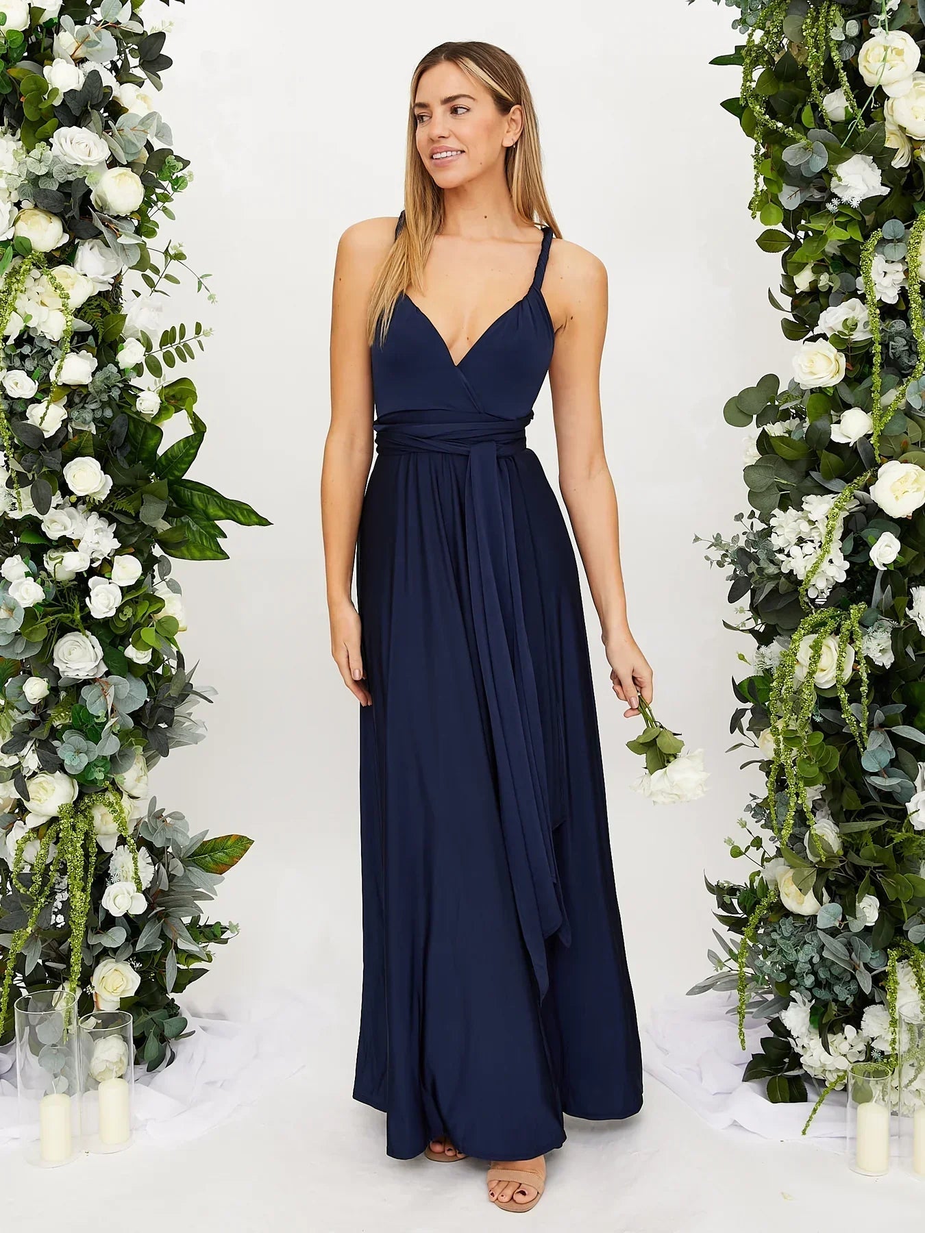Sophie | Élégante Robe Longue Femme Multicolore Modulable 5