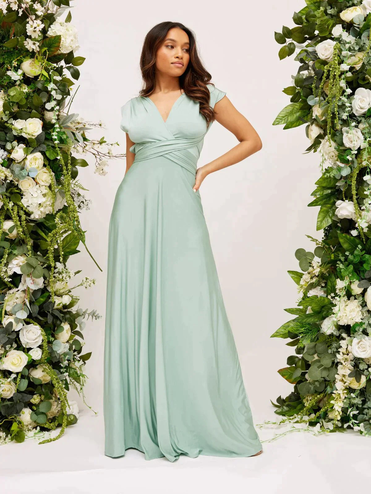 Sophie | Élégante Robe Longue Femme Multicolore Modulable 6