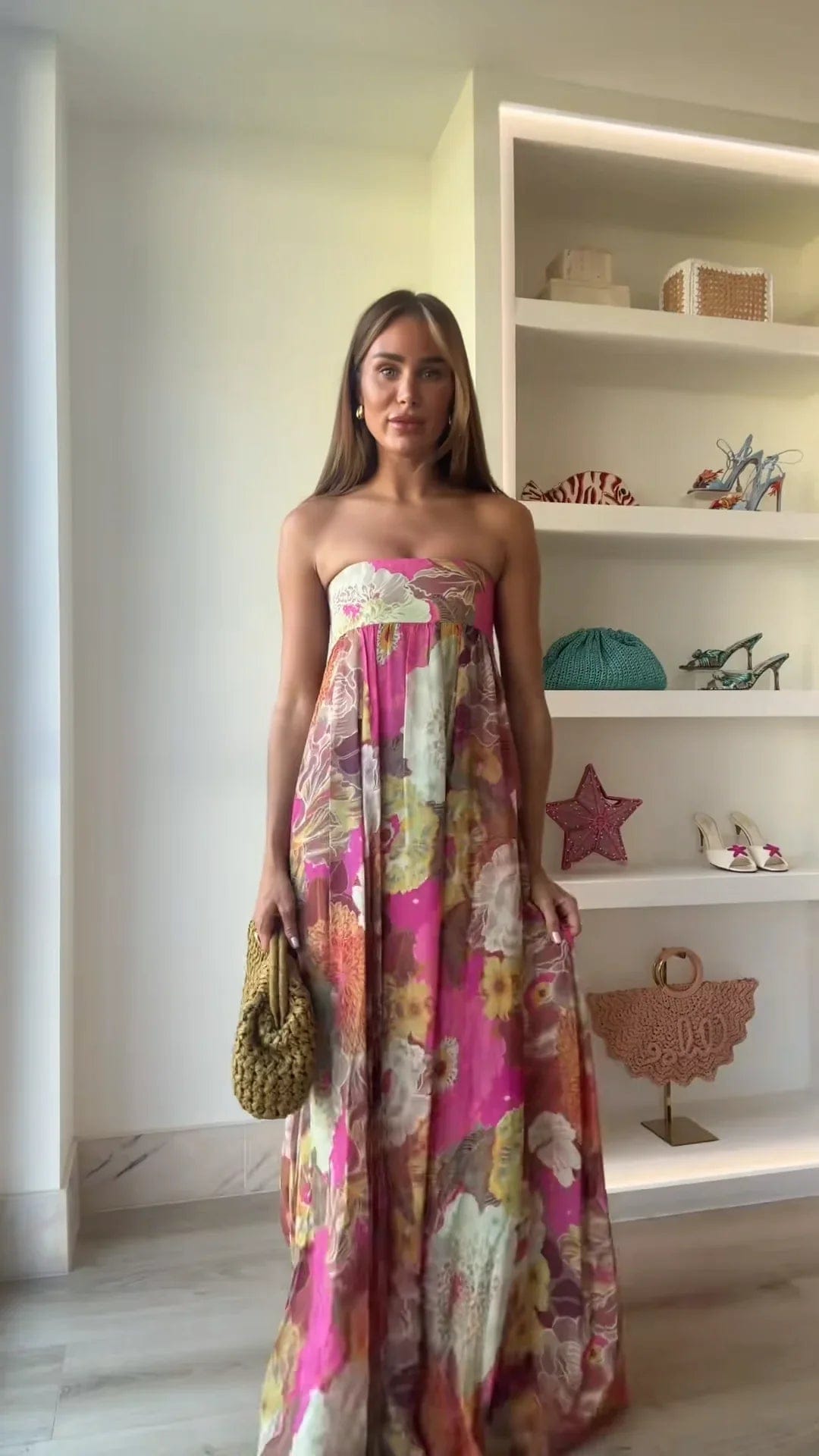 Sophie | Élégante Robe Longue Fleurie Été Femme 0