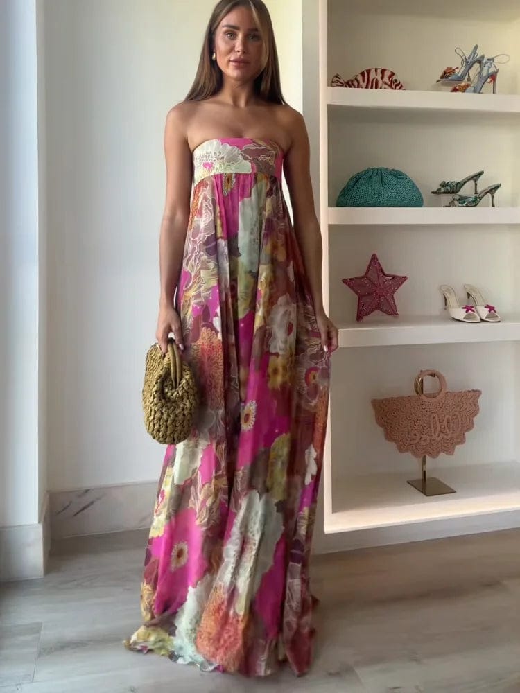 Sophie | Élégante Robe Longue Fleurie Été Femme 1