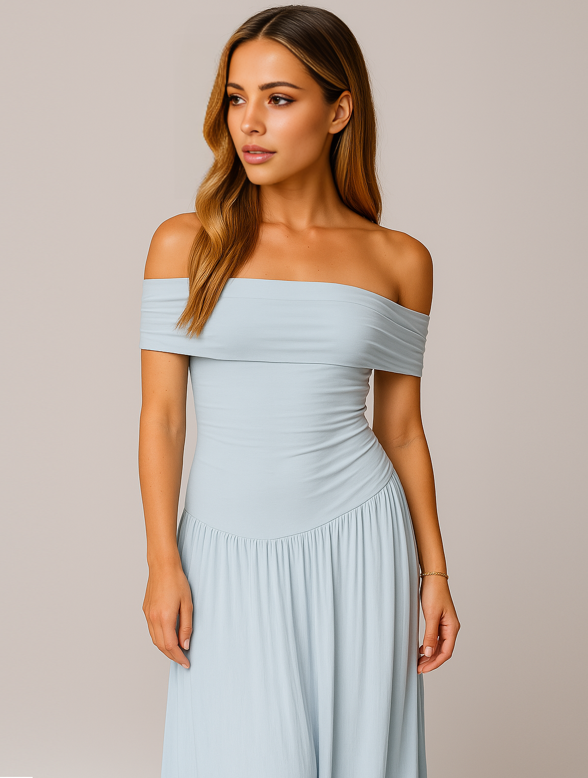 Sophie | Élégante Robe Longue Plissée Femme Pour Soirée 5