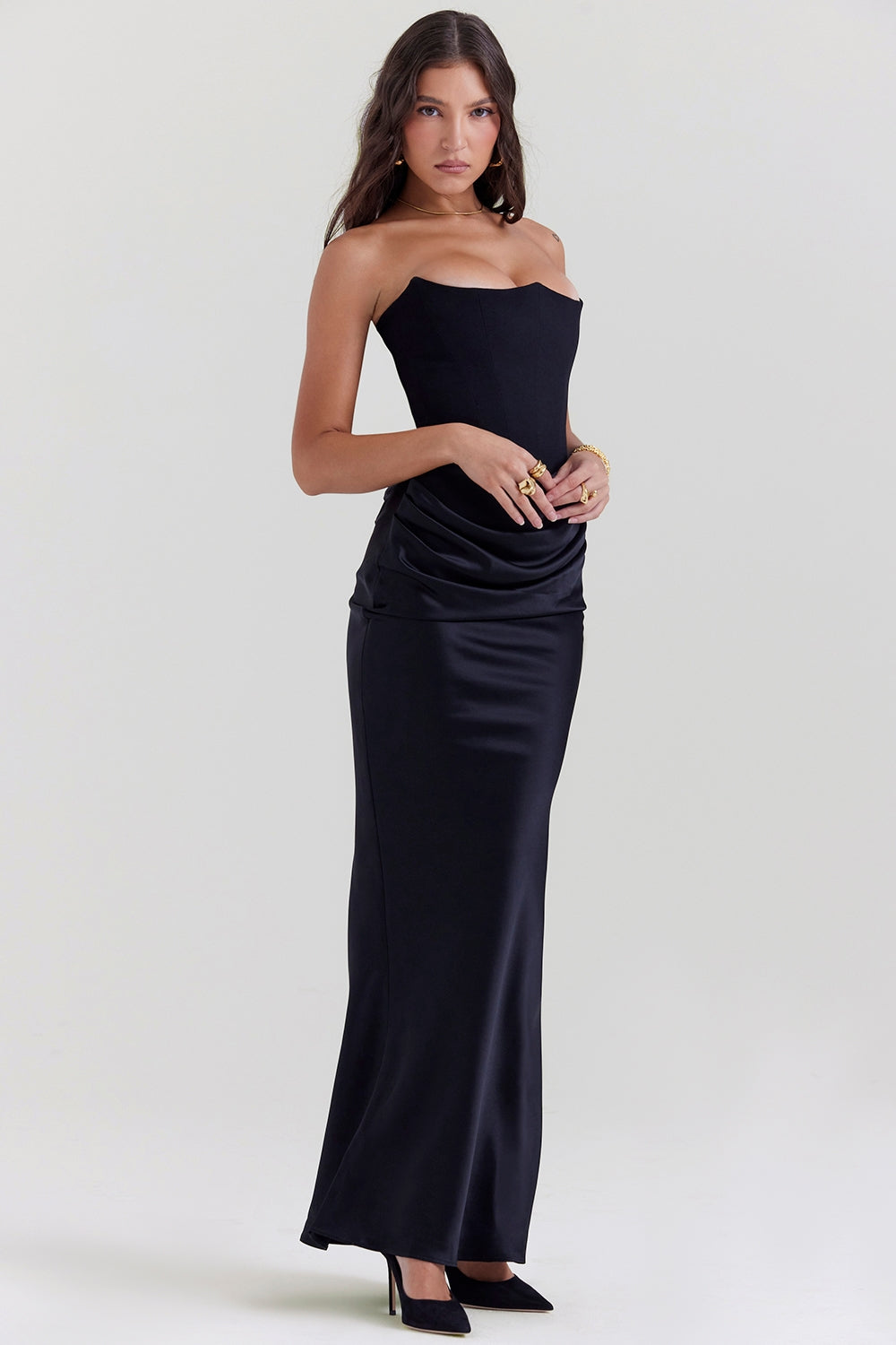 Sophie | Élégante Robe Longue Sans Bretelles Femme Pour Soirée 1