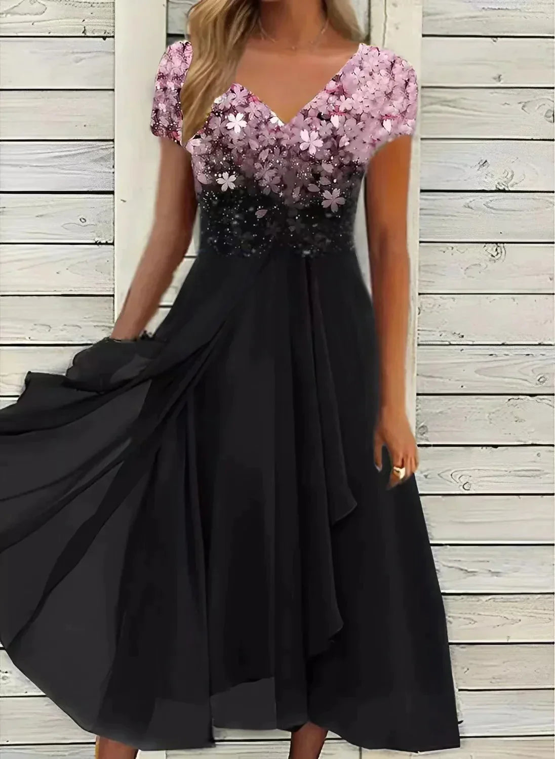 Sophie | Élégante Robe Midi Fleurie Chic Femme 1