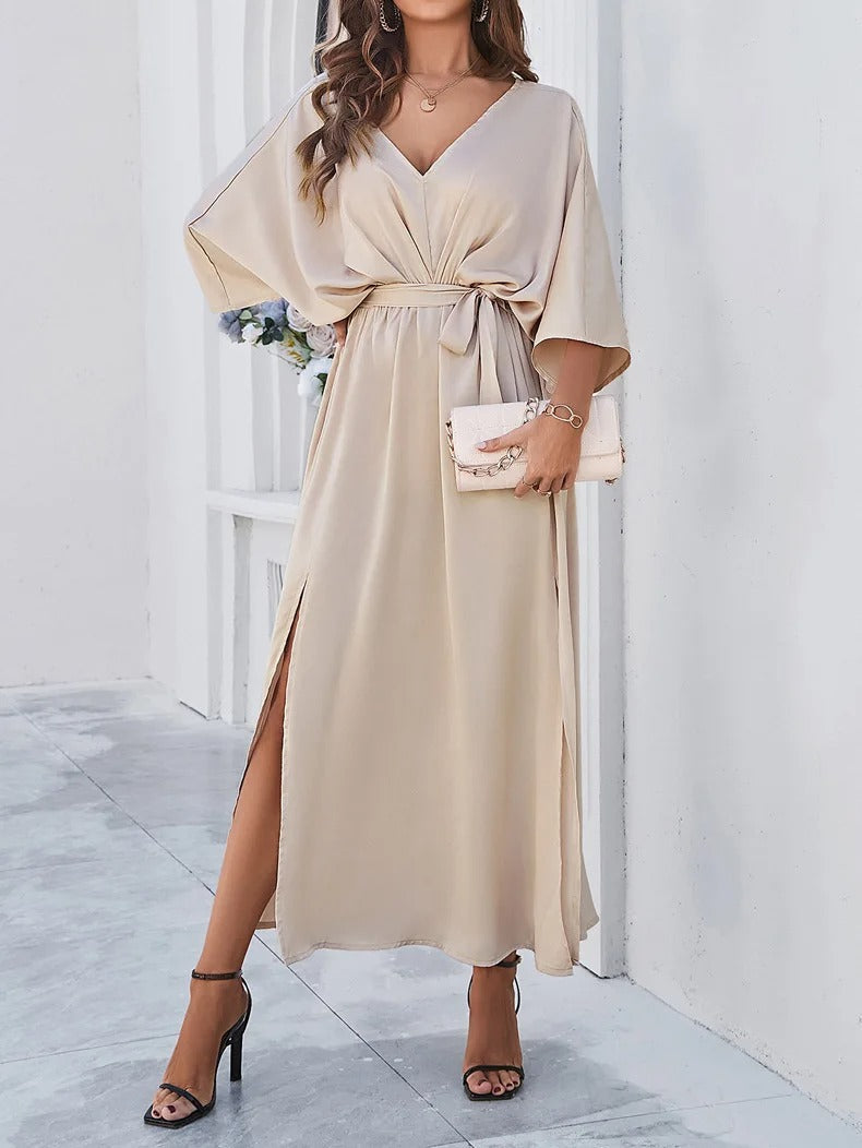 Sophie | Élégante Robe Printemps Femme à Décolleté en V 0