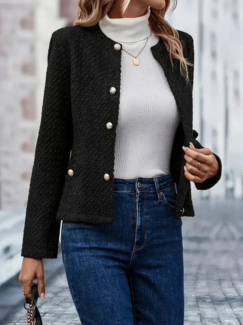 Sophie | Élégante Veste Boucle Femme Classique 0