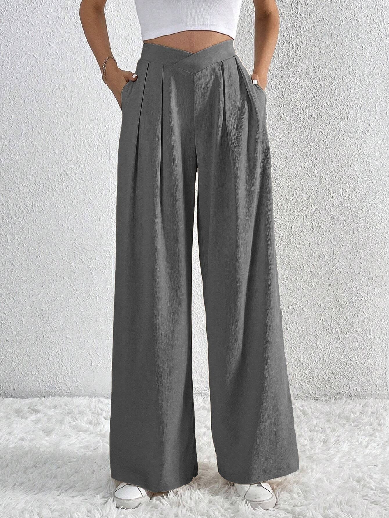 Sophie | Pantalon Fluide Femme Élégant Taille Haute 5