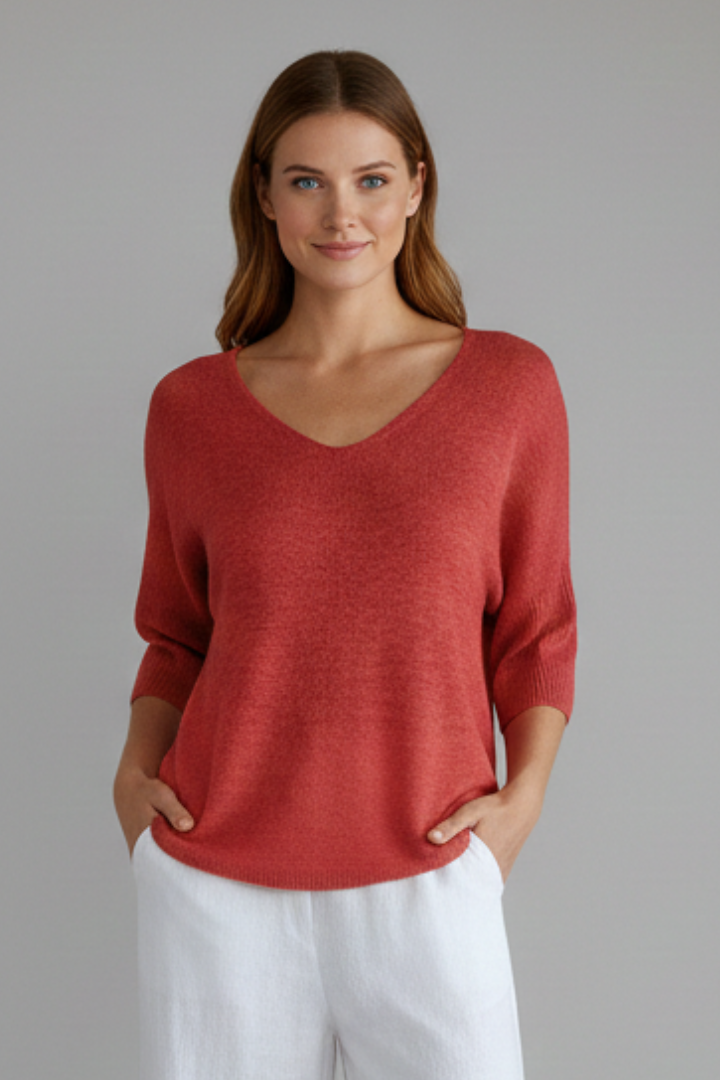 Sophie | Tunique Longue Femme Chic à Encolure en V pour un Confort Optimal 5