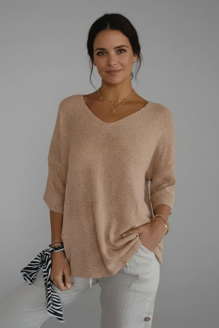 Sophie | Tunique Longue Femme Chic à Encolure en V pour un Confort Optimal 6