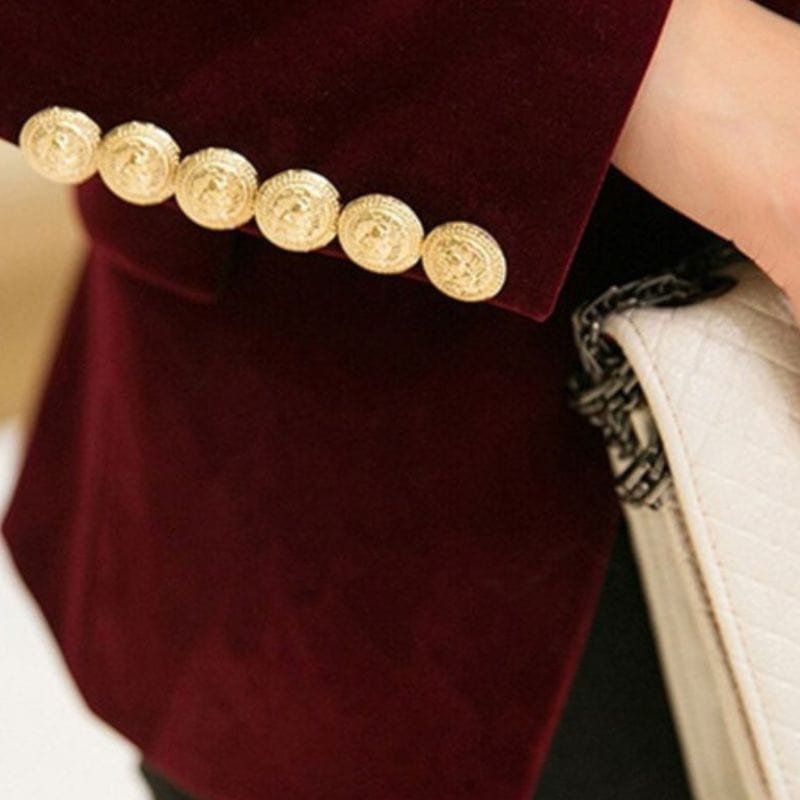 Veste-Blazer-Velours-Femme