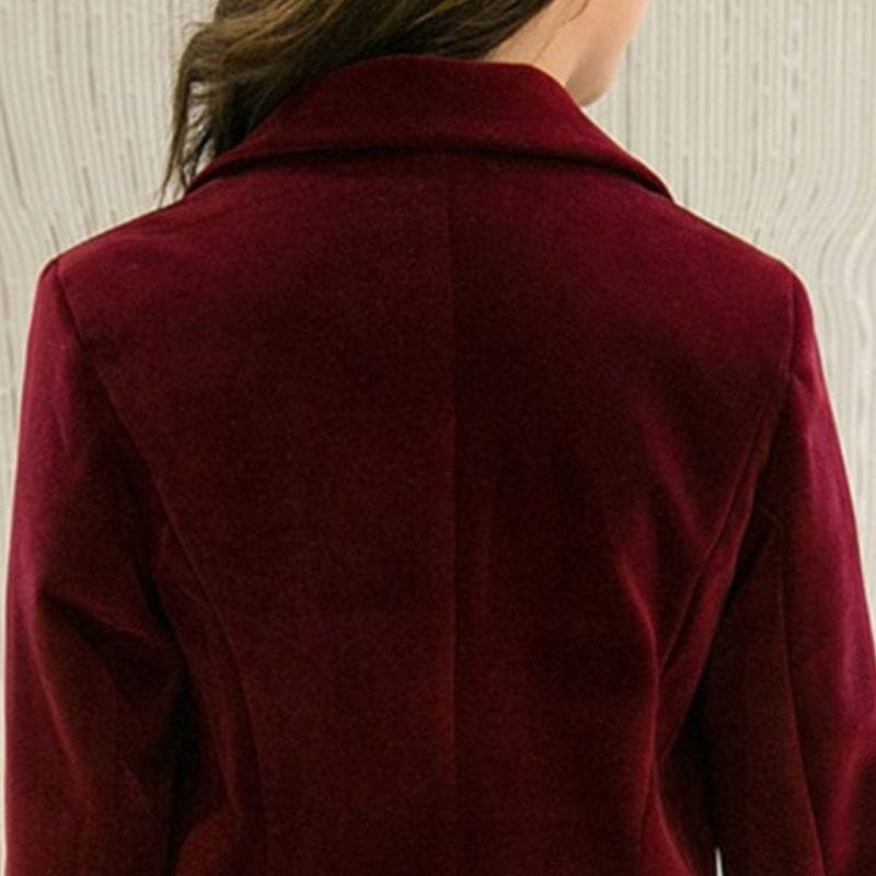 Veste-Blazer-Velours-Femme
