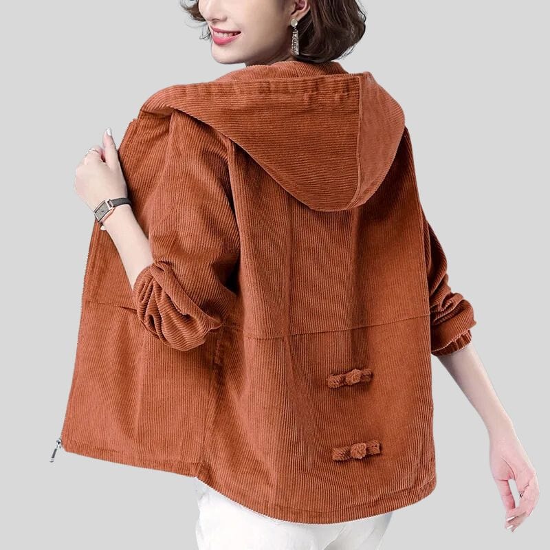 Veste-Capuche-Velours-Femme