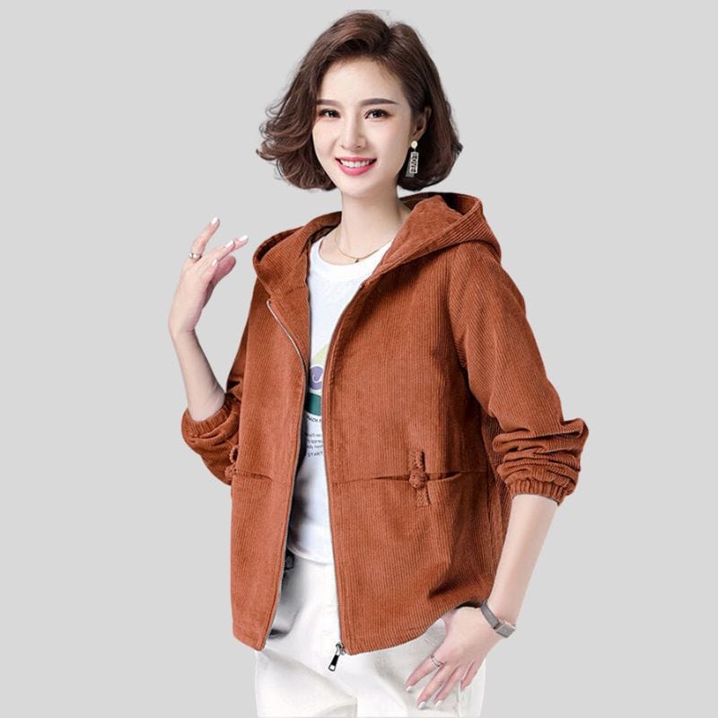 Veste-Capuche-Velours-Femme