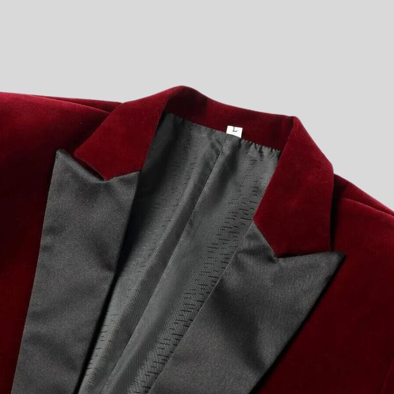 Veste-Costume-Homme-Velour